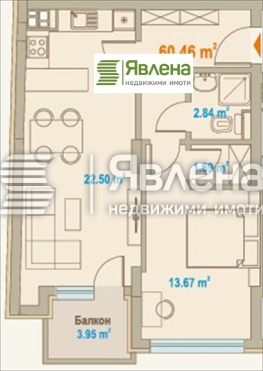 Продава 2-СТАЕН, гр. София, Зона Б-5, снимка 2 - Апартаменти - 52958865