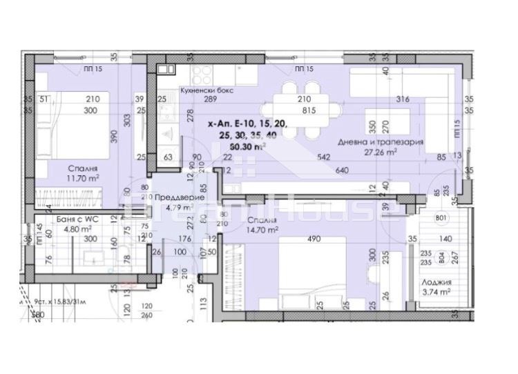 En venta  2 dormitorios Plovdiv , Yuzhen , 97 metros cuadrados | 46235222 - imagen [8]