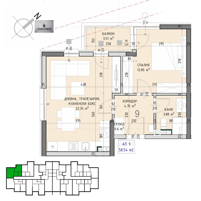 Продава 2-СТАЕН, гр. София, Малинова долина, снимка 3 - Апартаменти - 52802400