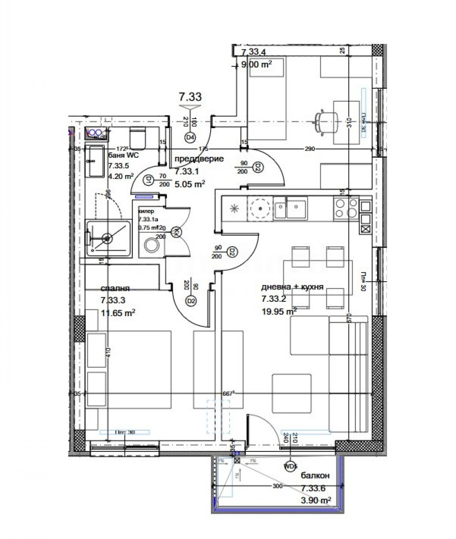 Продава 3-СТАЕН, гр. Варна, Кайсиева градина, снимка 15 - Апартаменти - 55024605