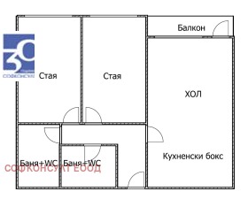 3-стаен град София, Банишора 12