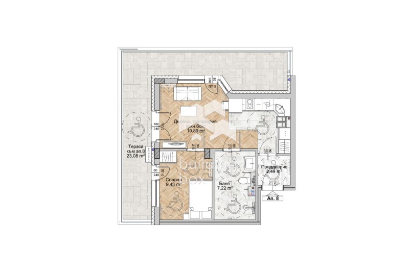 Продава 2-СТАЕН, гр. София, Люлин 8, снимка 2 - Апартаменти - 53327147