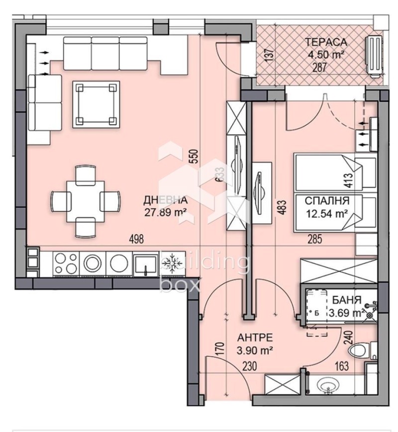 Satılık  1 yatak odası Plovdiv , Gagarin , 72 metrekare | 92717762