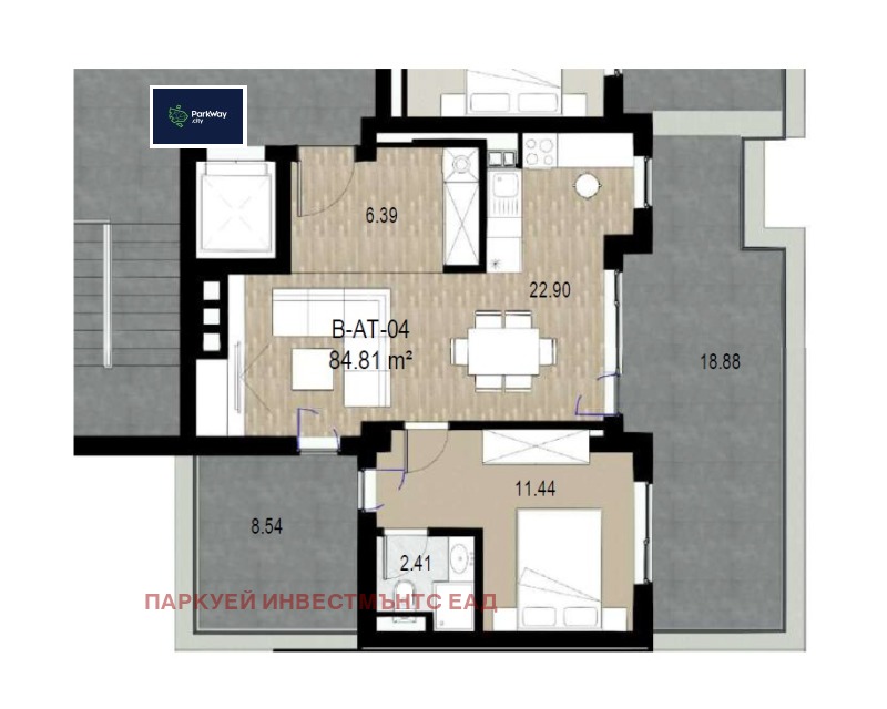 На продаж  1 спальня София , Витоша , 100 кв.м | 33832350 - зображення [2]