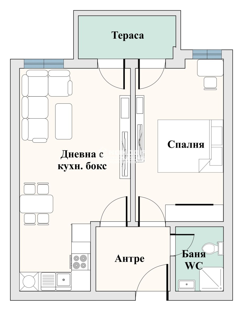 Продава 2-СТАЕН, гр. Пловдив, Христо Смирненски, снимка 13 - Aпартаменти - 47223282