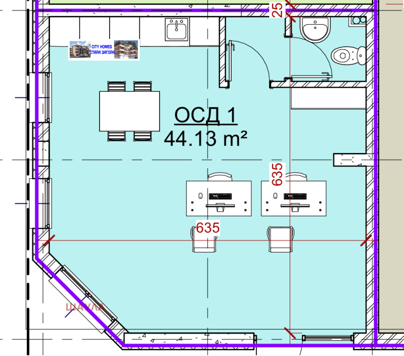 Продава ОФИС, гр. Стара Загора, Железник - изток, снимка 1 - Офиси - 48529735