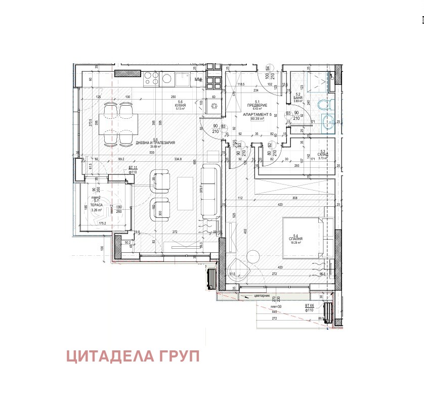 Продава 2-СТАЕН, гр. София, Полигона, снимка 2 - Апартаменти - 52291814