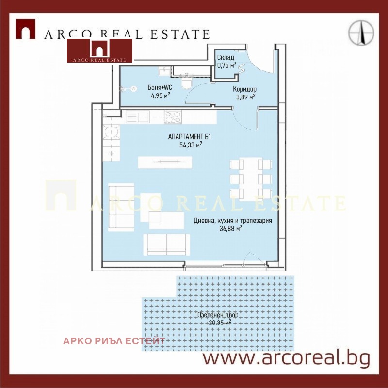 Продава  1-стаен, град София, Младост 4 •  133 748 EUR • ID 16946664 — holmes.bg - [1] 