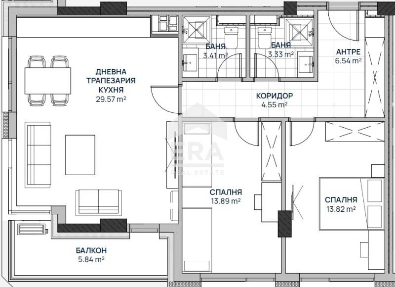 Продава  3-стаен град София , Люлин 2 , 122 кв.м | 27211353 - изображение [4]