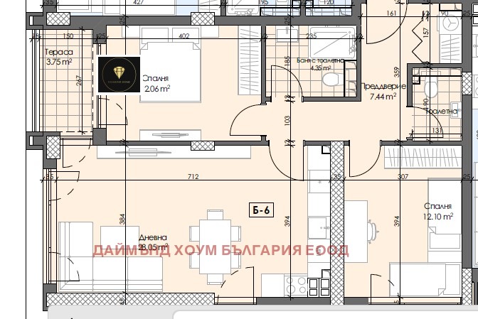 Продава 3-СТАЕН, гр. Пловдив, Гагарин, снимка 3 - Aпартаменти - 49432916