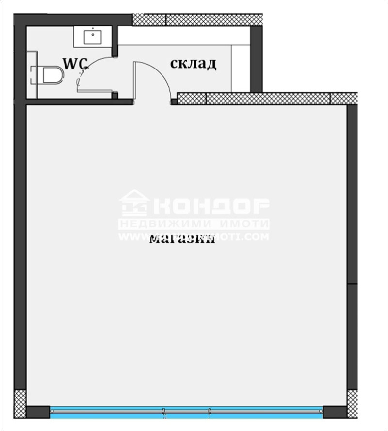 Na sprzedaż  Sklep Plowdiw , Christo Smirnenski , 76 mkw | 34207443 - obraz [2]