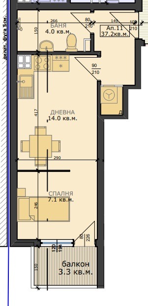 In vendita  Studio Varna , Kolhozen pazar , 47 mq | 11924633 - Immagine [4]
