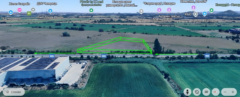 For Sale  Plot Plovdiv , Industrialna zona - Maritsa , 6821 sq.m | 44391109 - image [4]