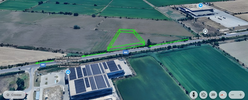 For Sale  Plot Plovdiv , Industrialna zona - Maritsa , 6821 sq.m | 44391109 - image [2]