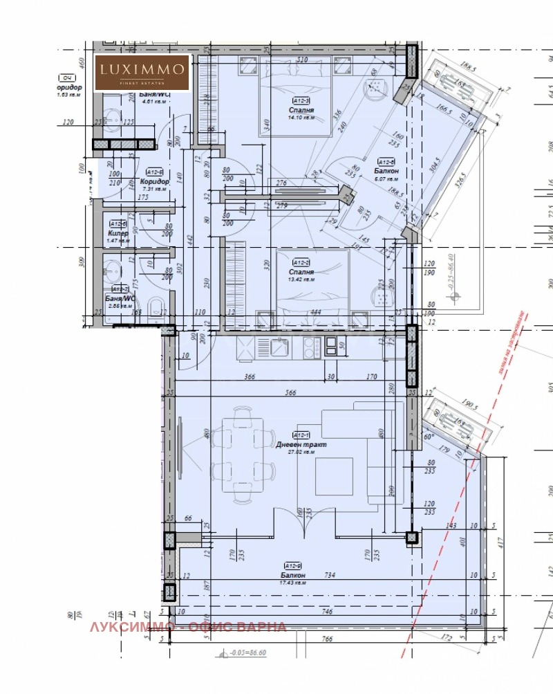 Продаја  2 спаваће собе Варна , м-т Манастирски рид , 123 м2 | 88303644 - слика [5]