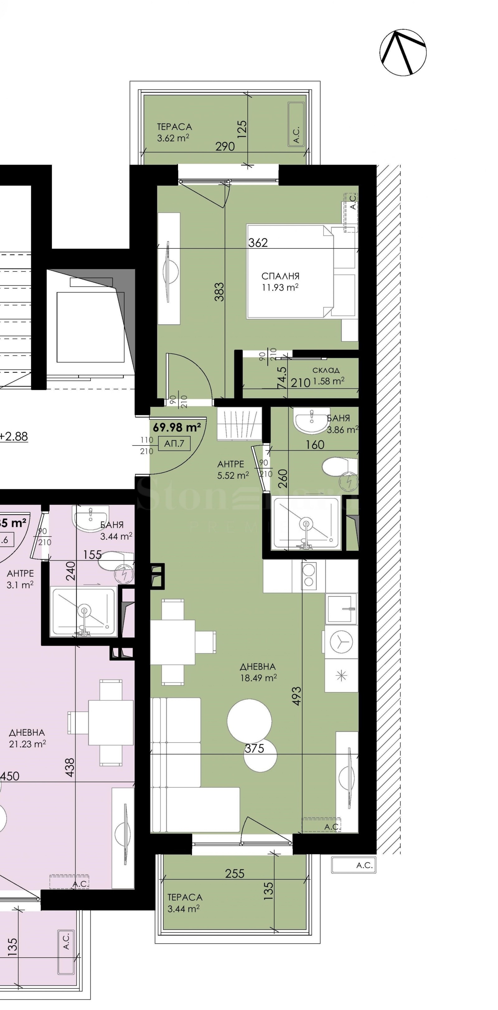 Продава 2-СТАЕН, гр. Созопол, област Бургас, снимка 2 - Апартаменти - 53107695