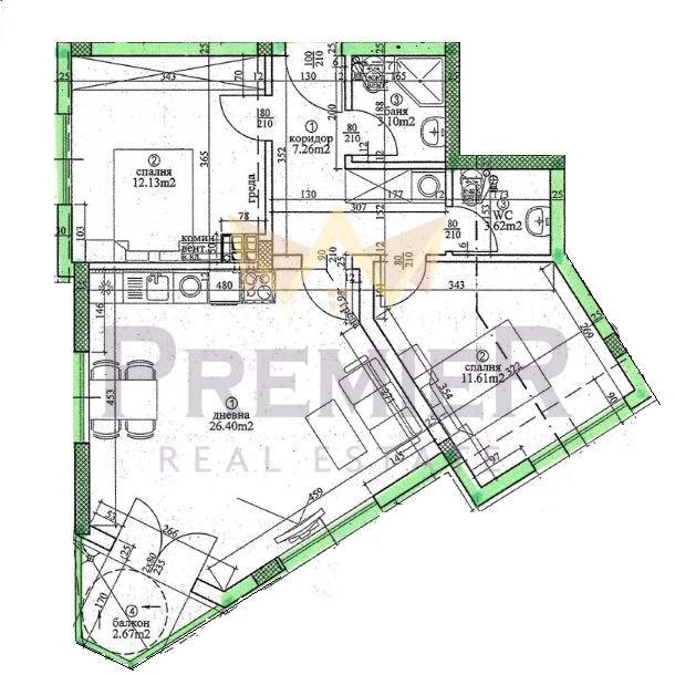 Продава  3-стаен, град Варна, Базар Левски •  237 000 EUR • ID 80297198 — holmes.bg - [1] 