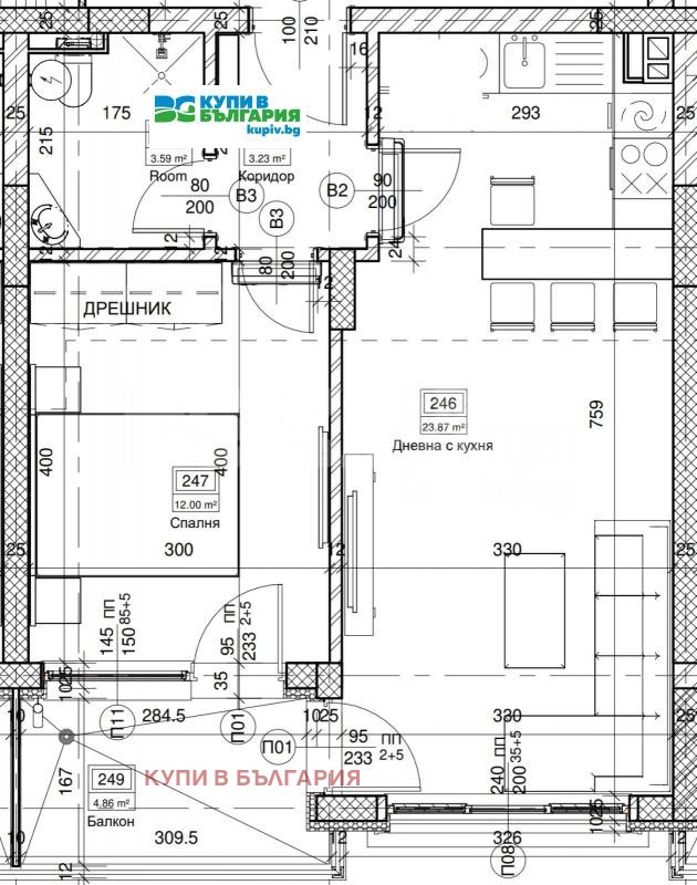 Продава 2-СТАЕН, гр. Варна, Виница, снимка 3 - Апартаменти - 52468140