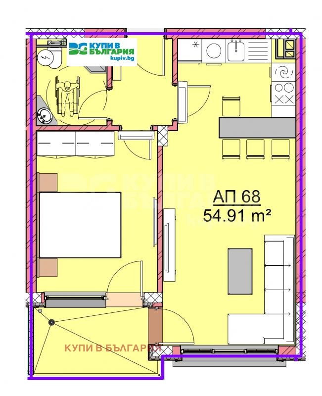 Продава 2-СТАЕН, гр. Варна, Виница, снимка 4 - Апартаменти - 52468140