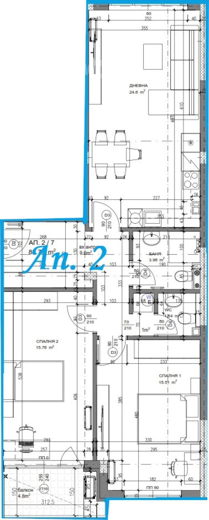 Продава 3-СТАЕН, гр. София, Люлин - център, снимка 2 - Апартаменти - 53204471