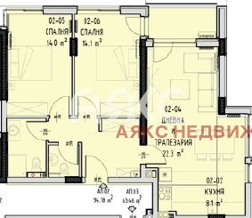 Продава 3-СТАЕН, гр. София, Малинова долина, снимка 3 - Апартаменти - 53726188