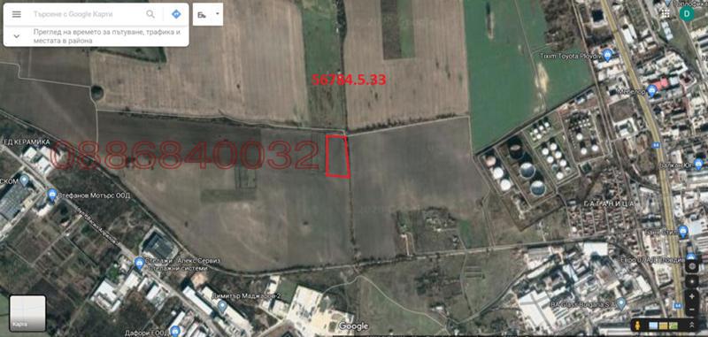 Продава ЗЕМЕДЕЛСКА ЗЕМЯ, гр. Пловдив, област Пловдив, снимка 2 - Земеделска земя - 52785444