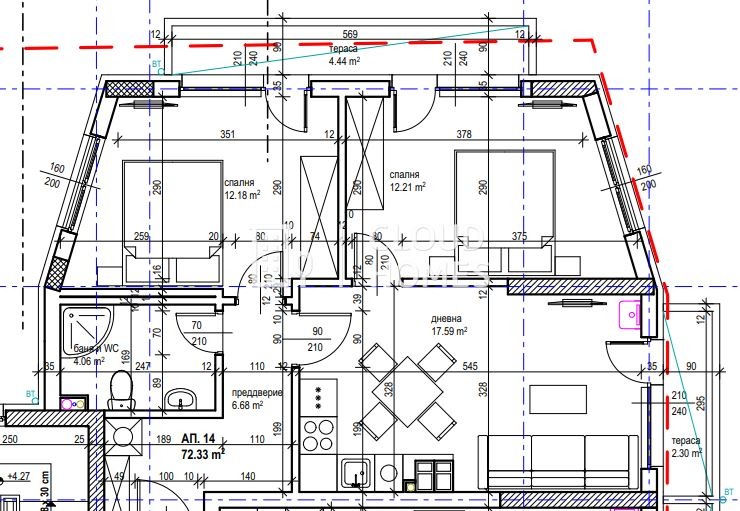 Продава 3-СТАЕН, гр. София, Овча купел 1, снимка 3 - Aпартаменти - 48129550