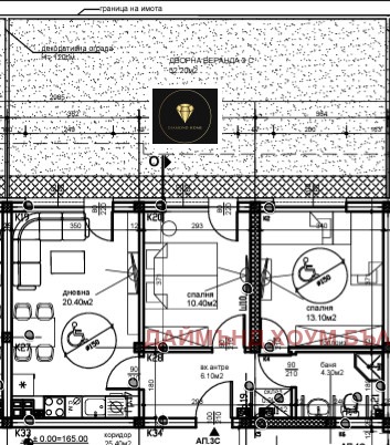 Myytävänä  2 makuuhuonetta Plovdiv , Ostromila , 125 neliömetriä | 46936193 - kuva [2]