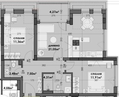 Продава 3-СТАЕН, гр. Варна, Цветен квартал, снимка 2 - Апартаменти - 53270555