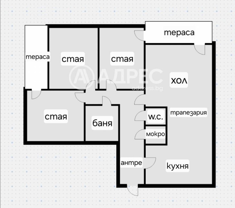 Продава МНОГОСТАЕН, гр. София, Бъкстон