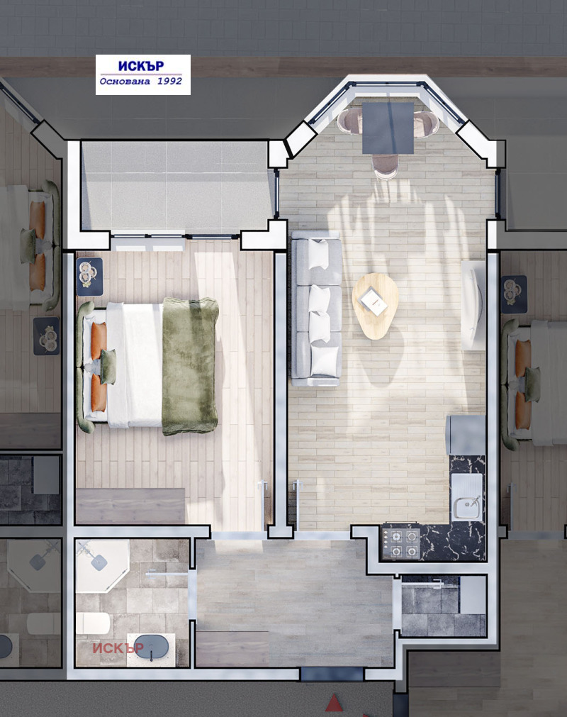Продава 2-СТАЕН в град София, Люлин 10 - 81 кв.м / 140 975 € » 275 723.13 лв., ИСКЪР