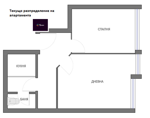 Продава 2-СТАЕН, гр. Варна, Зимно кино Тракия, снимка 2 - Aпартаменти - 49055931