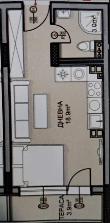 Продава 1-СТАЕН, гр. София, Малинова долина, снимка 3 - Aпартаменти - 46988627