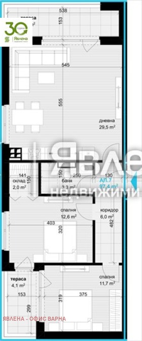 Продава 3-СТАЕН, гр. Варна, Аспарухово, снимка 8 - Апартаменти - 54744289