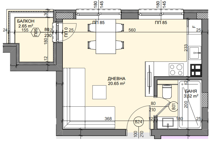 À vendre  Studio Varna , Vladislav Varnentchik 1 , 38 m² | 21347489 - image [9]