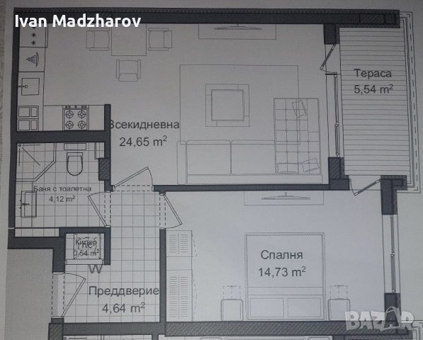 Продава 2-СТАЕН, гр. Пловдив, Гагарин, снимка 2 - Aпартаменти - 48136967