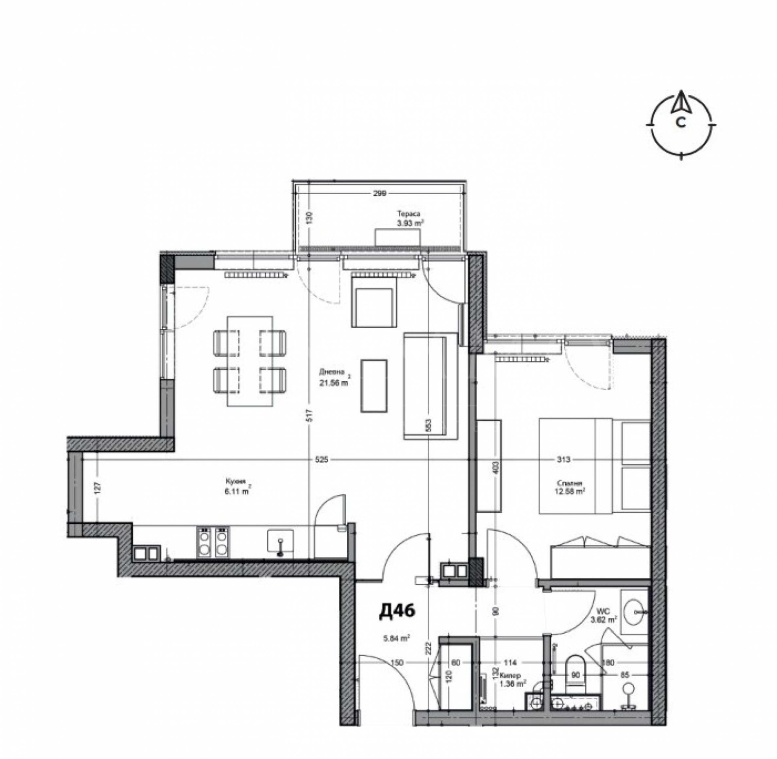 Продава 2-СТАЕН, гр. Пловдив, Кършияка, снимка 3 - Апартаменти - 53608940
