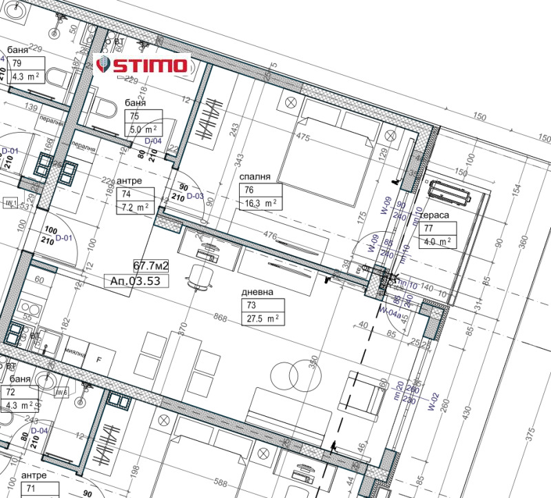 In vendita  1 camera da letto Sofia , Malinova dolina , 82 mq | 12643577