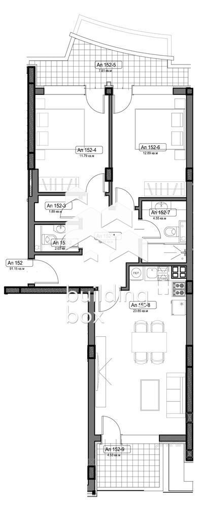 Продается  2 спальни Варна , Възраждане 1 , 109 кв.м | 54596165 - изображение [3]