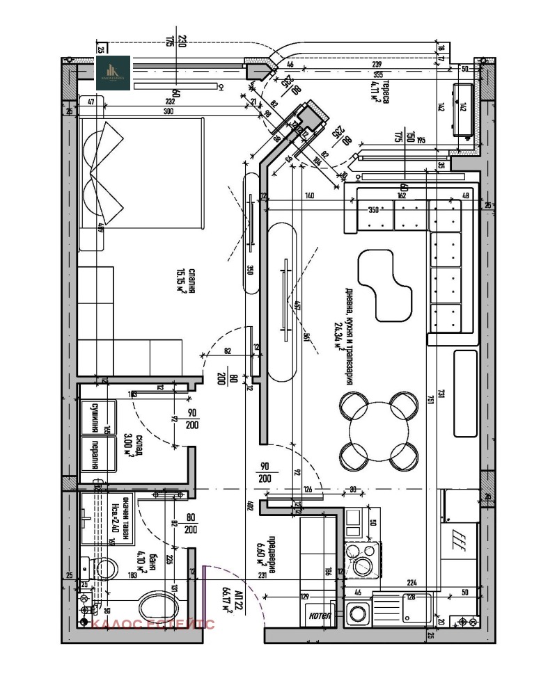 Satılık  1 yatak odası Sofia , Malinova dolina , 78 metrekare | 55755425 - görüntü [3]