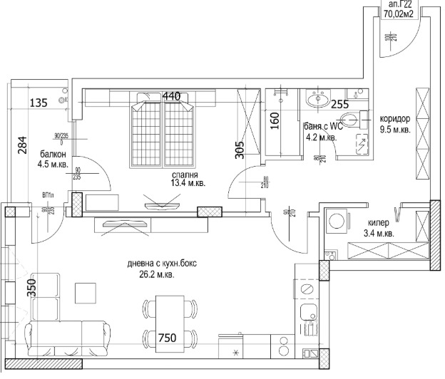 Til salgs  1 soverom Varna , Kajsieva gradina , 82 kvm | 42094677 - bilde [2]