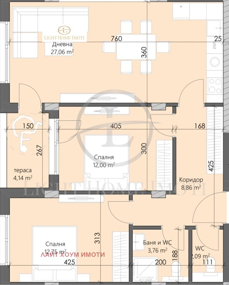 Myytävänä  2 makuuhuonetta Plovdiv , Karšijaka , 102 neliömetriä | 34081040 - kuva [5]