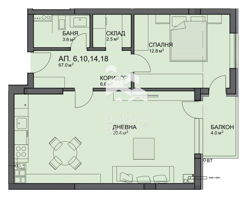 Продава 2-СТАЕН, гр. София, Малинова долина, снимка 4 - Апартаменти - 52641320
