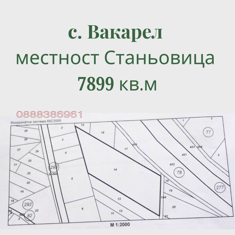 Продава ЗЕМЕДЕЛСКА ЗЕМЯ, гр. Ихтиман, област София област, снимка 3 - Земеделска земя - 52758761