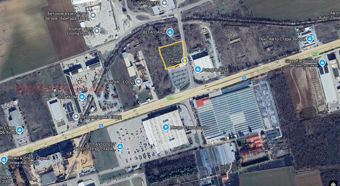 Продава ПАРЦЕЛ, гр. Стара Загора, Метро