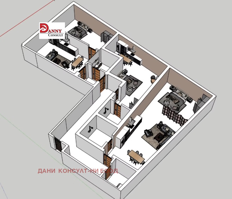 Продава МНОГОСТАЕН в град Велико Търново, Бузлуджа - 173 кв.м / 198 500 € » 388 232.26 лв., ДАНИ КОНСУЛТ-НИ ЕООД