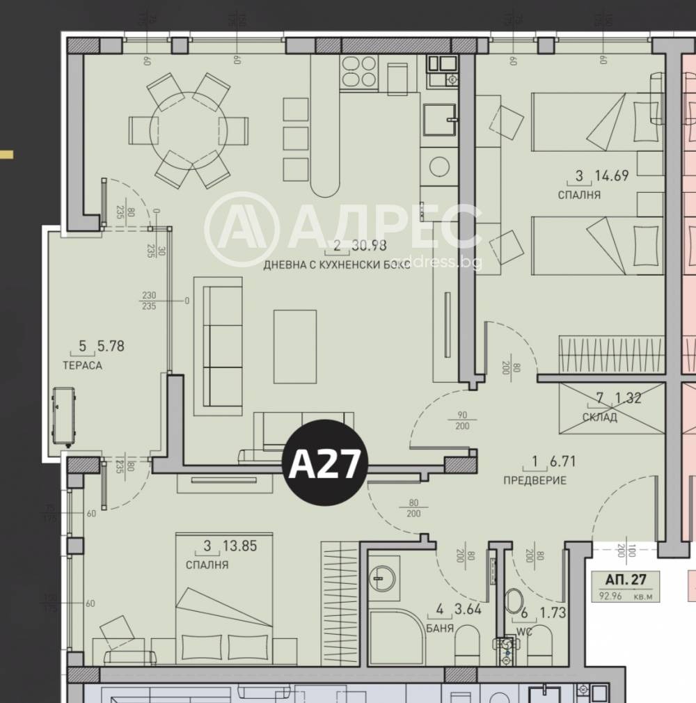 Продава 3-СТАЕН, гр. София, Малинова долина, снимка 2 - Апартаменти - 54758930