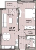 Продава  2-стаен град София , Надежда 2 , 72 кв.м | 66708809 - изображение [4]