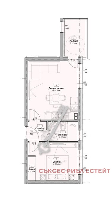 À vendre  1 chambre Varna , m-t Ptchelina , 57 m² | 68947604 - image [3]
