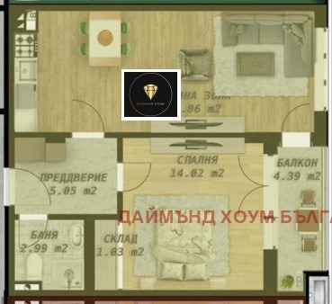 Продава 2-СТАЕН, гр. Пловдив, Беломорски, снимка 2 - Апартаменти - 53559715